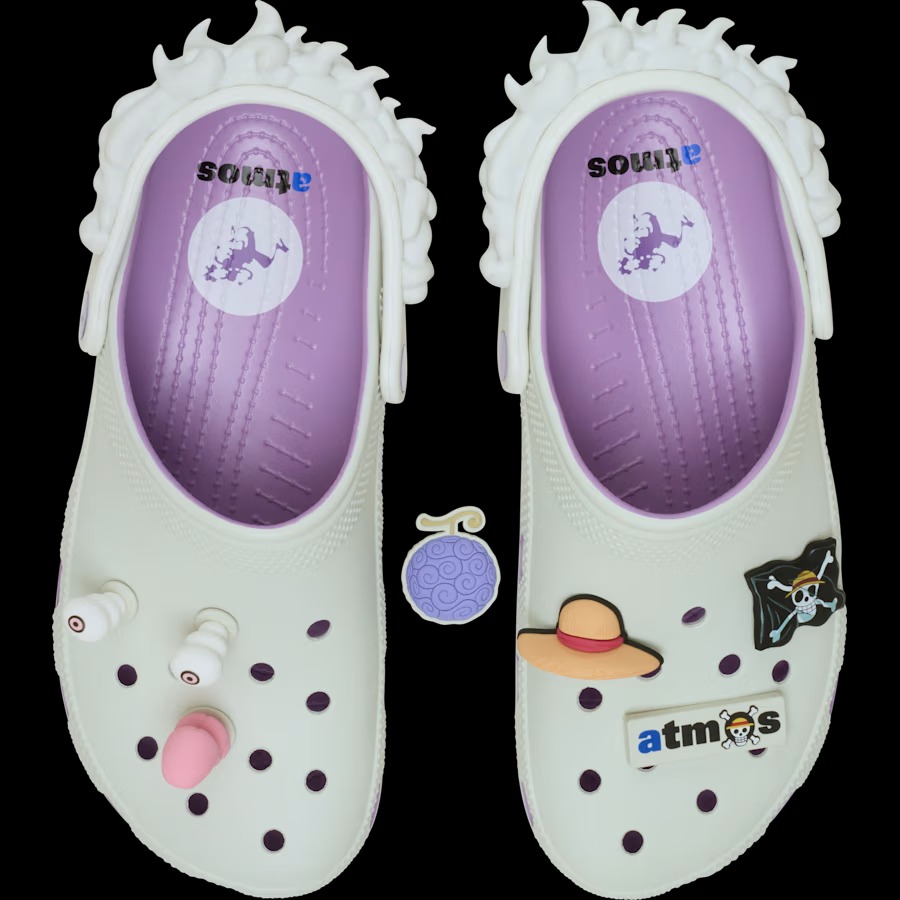 アトモス × クロックスからワンピース ルフィの”ギア5″をイメージしたClassic Clogが2025年 6/21 発売 (Crocs ONE PIECE atmos) [211181-5PR]
