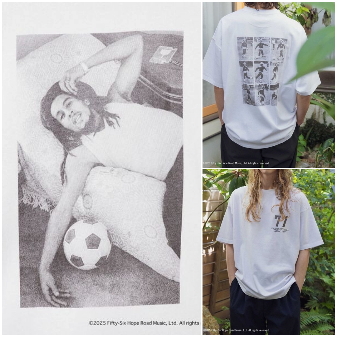 ボブ・マーリー × モンキータイム 情熱を注いだサッカーに焦点をあてたTシャツが2025年 7月上旬 発売 (BOB MARLEY monkey time)
