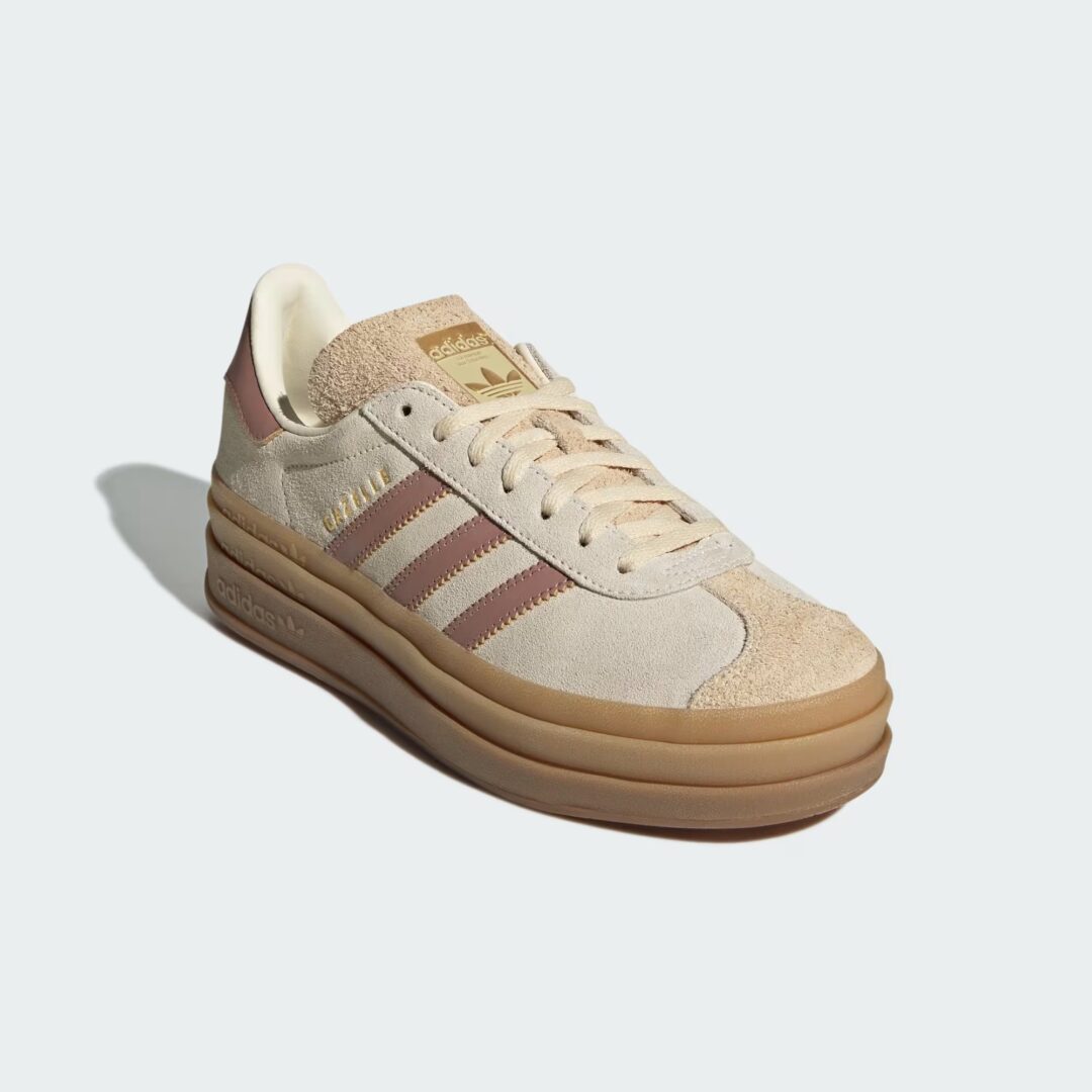 【2025年 6/1 発売】adidas Originals W GAZELLE BOLD “Cream White/Core Black/Warm Clay” (アディダス オリジナルス ガゼル ボールド) [JS3892/JS3893]