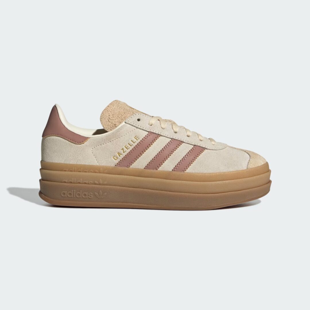 【2025年 6/1 発売】adidas Originals W GAZELLE BOLD “Cream White/Core Black/Warm Clay” (アディダス オリジナルス ガゼル ボールド) [JS3892/JS3893]
