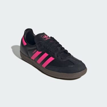 【2025年 6/1 発売】adidas Originals W SAMBA OG “Core Black/Lucid Pink/Gum” (アディダス オリジナルス サンバ “ブラック/ピンク/ガム”) [JS1386]