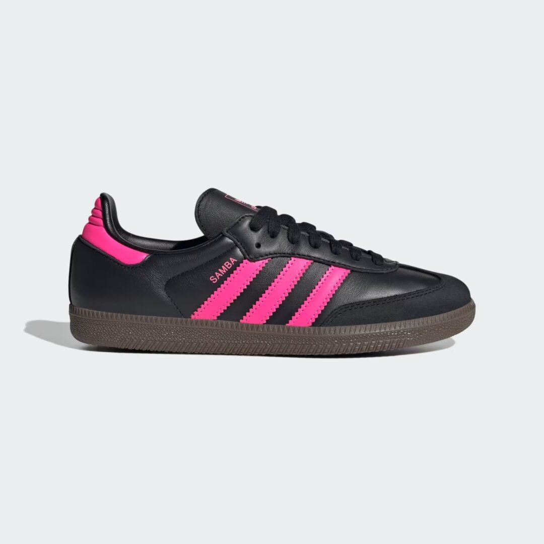 【2025年 6/1 発売】adidas Originals W SAMBA OG “Core Black/Lucid Pink/Gum” (アディダス オリジナルス サンバ “ブラック/ピンク/ガム”) [JS1386]