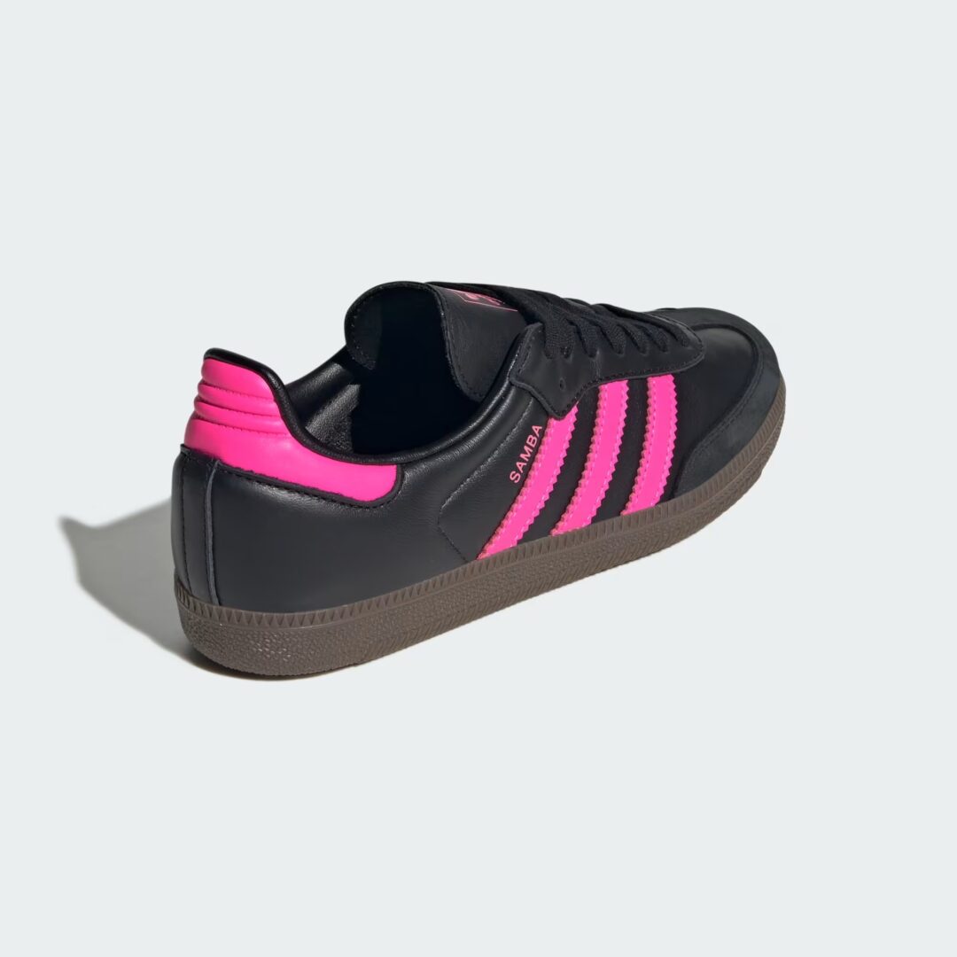 【2025年 6/1 発売】adidas Originals W SAMBA OG “Core Black/Lucid Pink/Gum” (アディダス オリジナルス サンバ “ブラック/ピンク/ガム”) [JS1386]