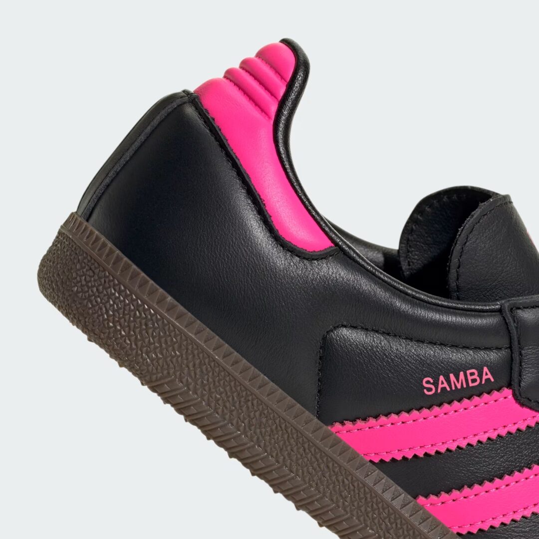 【2025年 6/1 発売】adidas Originals W SAMBA OG “Core Black/Lucid Pink/Gum” (アディダス オリジナルス サンバ “ブラック/ピンク/ガム”) [JS1386]