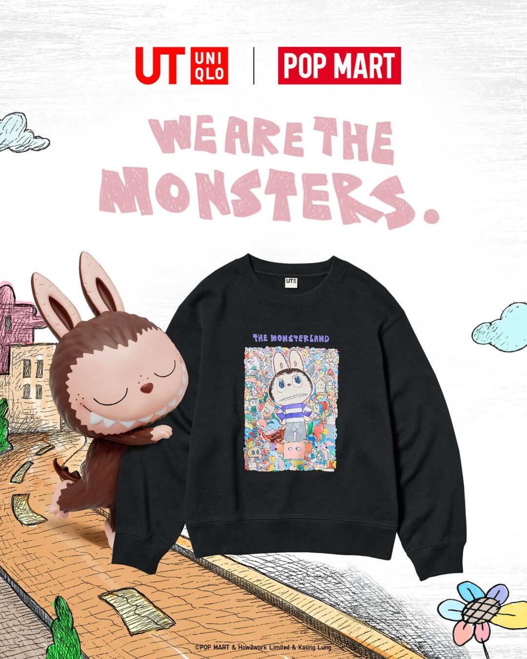 UNIQLO UT × POP MART「ザ・モンスターズ」新コレクションが2025年 8/25 発売 (ユニクロ ポップマート)