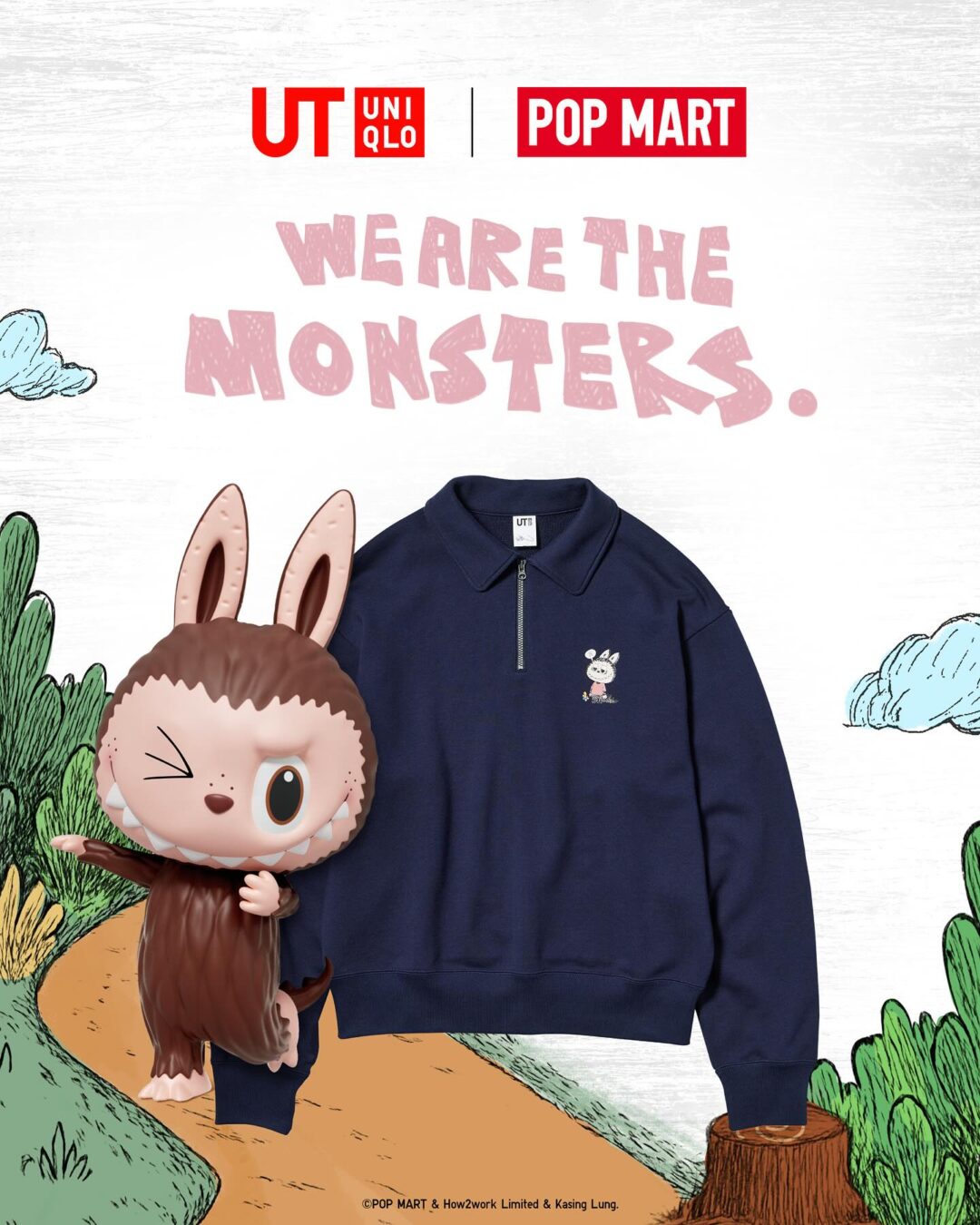 UNIQLO UT × POP MART「ザ・モンスターズ」新コレクションが2025年 8/25 発売 (ユニクロ ポップマート)