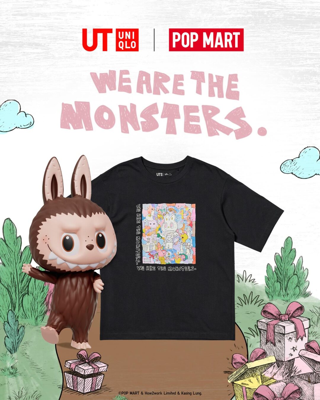 UNIQLO UT × POP MART「ザ・モンスターズ」新コレクションが2025年 8/25 発売 (ユニクロ ポップマート)