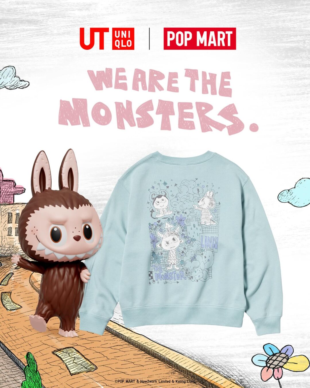 UNIQLO UT × POP MART「ザ・モンスターズ」新コレクションが2025年 8/25 発売 (ユニクロ ポップマート)