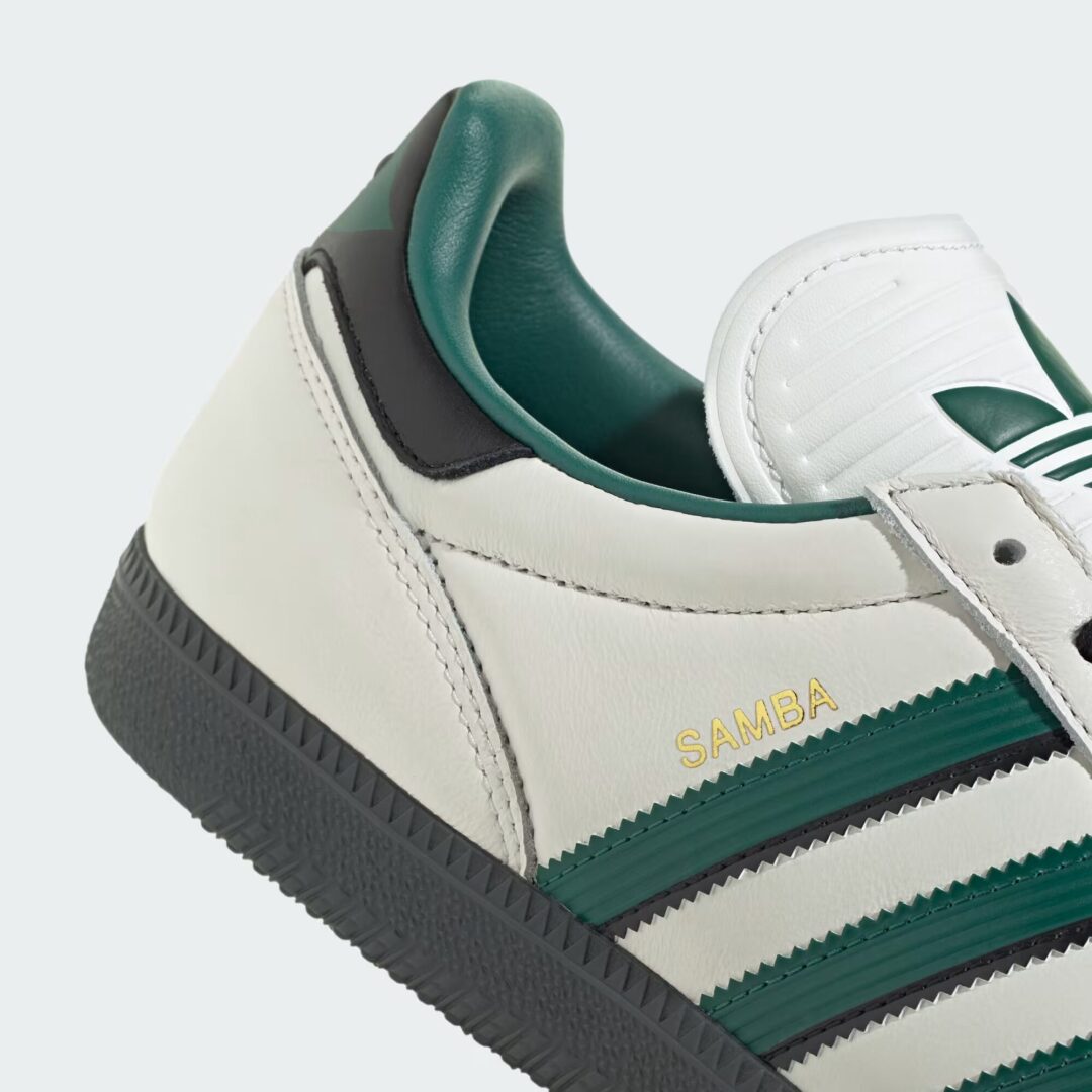 【2025年 発売】adidas Originals SAMBA JP “Core White/Collegiate Green” (アディダス オリジナルス サンバ “ホワイト/グリーン”) [JR0964]