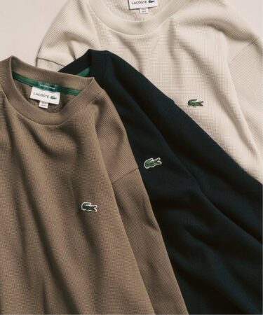 417 EDIFICE × LACOSTE 別注 ワッフルL/S カットソーが2025年 8月下旬 発売 (エディフィス ラコステ)