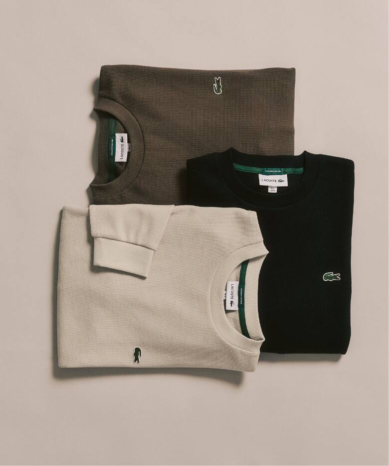 417 EDIFICE × LACOSTE 別注 ワッフルL/S カットソーが2025年 8月下旬 発売 (エディフィス ラコステ)