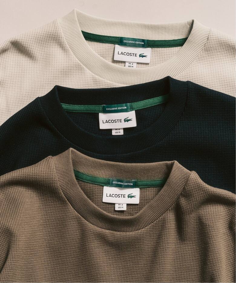417 EDIFICE × LACOSTE 別注 ワッフルL/S カットソーが2025年 8月下旬 発売 (エディフィス ラコステ)