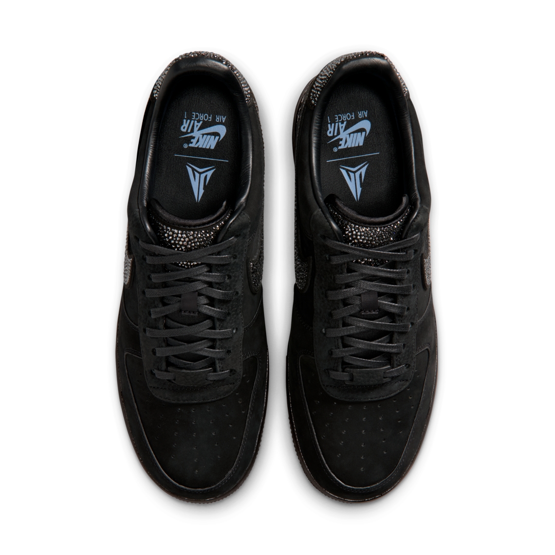【2026年 春 発売予定】Ja Morant × NIKE AIR FORCE 1 LOW “Swarovski/Black” (ジャ・モラント ナイキ エア フォース 1 スワロフルキー) [IQ9772-001]