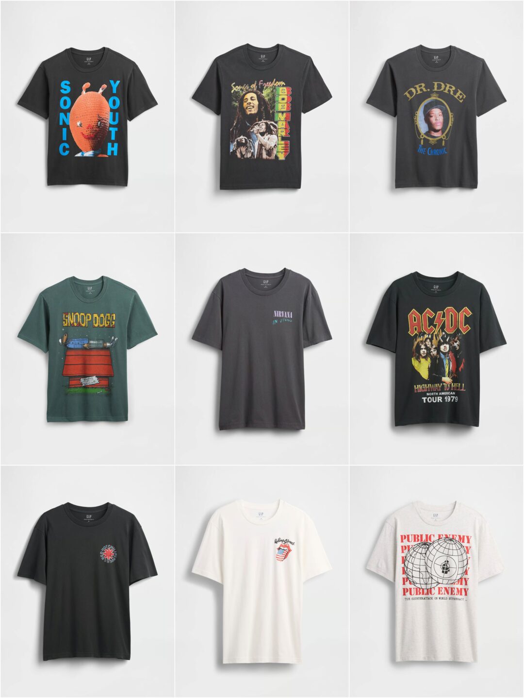Gapからレジェンドアーティストをフィーチャーした「Vintage Music Tees」コレクションが2025年 7/1 発売 (ギャップ)