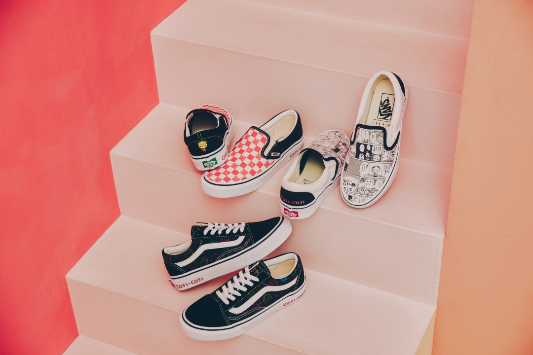 VANS x さくらももこ コラボレーションがABC-MART限定で2025 6/27 & 7/4 発売 (バンズ MOMOKO SAKURA ちびまる⼦ちゃん コジコジ)