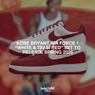 【2026年 春 発売予定】Kobe Bryant Forever × NIKE AIR FORCE 1 LOW QS “White/Team Red” (コービー・ブライアント ナイキ エア フォース 1 ロー レトロ “ホワイト/チームレッド”) [IB0018-101/IB0018-600]