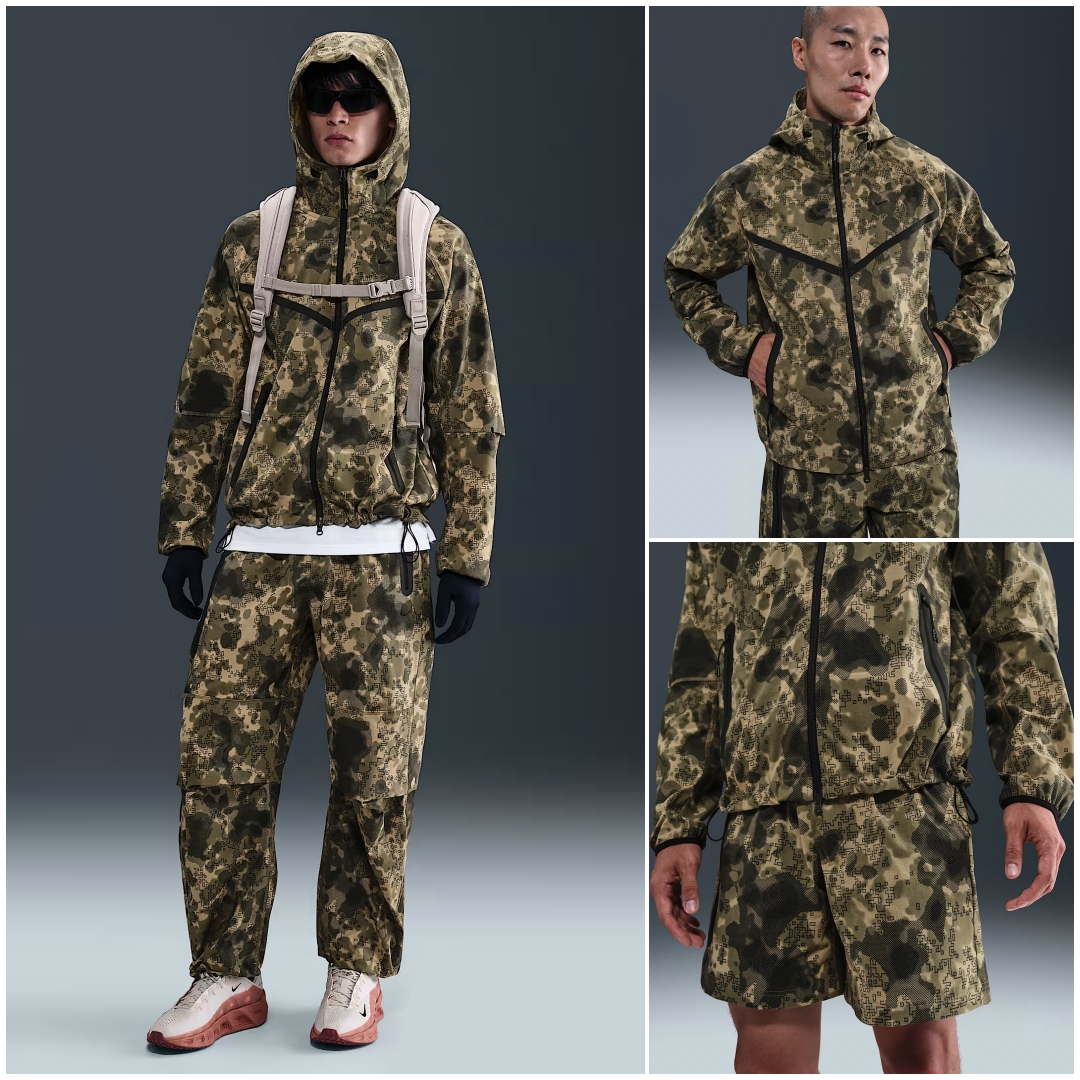 NIKE TECH “カモ柄 ルーズフィットパンツ & ジャケット & ショーツ”が発売 (ナイキ テック) [HV0973-210/HV0978-220/HV0980-210]