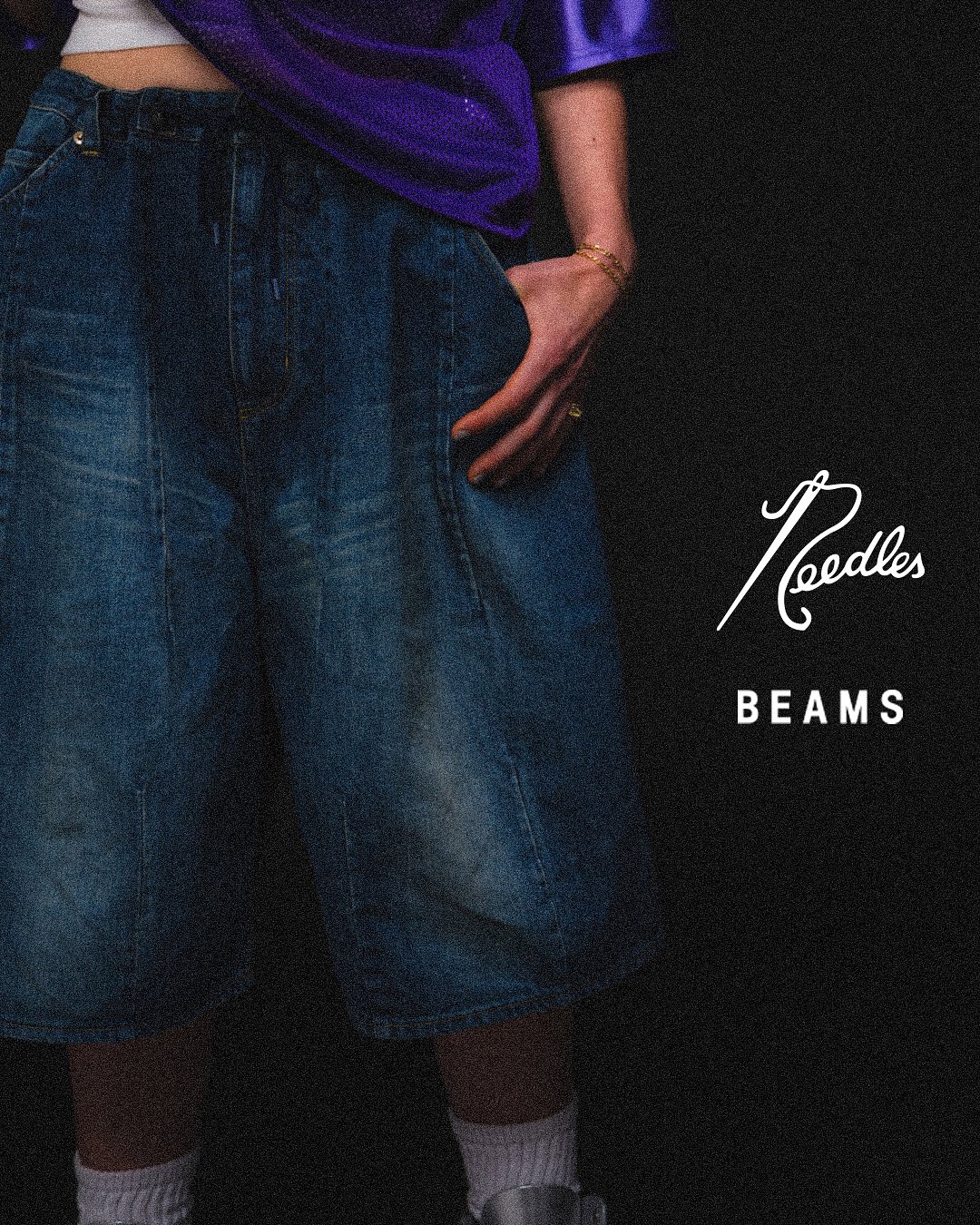 NEEDLES × BEAMS 別注 “FOOTBALL Tee & H.D. Buggy Shorts”が2025年 7/12 発売 (ニードルズ ビームス)