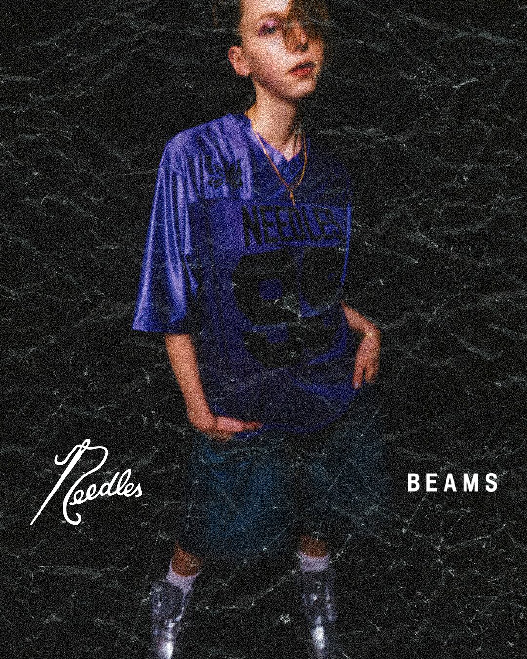 NEEDLES × BEAMS 別注 “FOOTBALL Tee & H.D. Buggy Shorts”が2025年 7/12 発売 (ニードルズ ビームス)