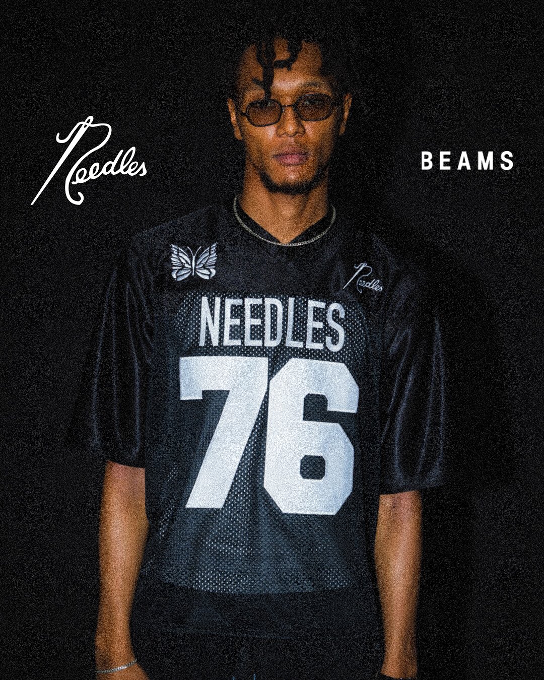 NEEDLES × BEAMS 別注 “FOOTBALL Tee & H.D. Buggy Shorts”が2025年 7/12 発売 (ニードルズ ビームス)