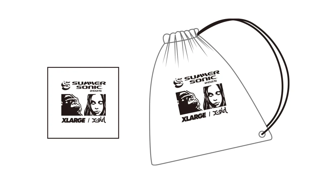 サマソニ25 × XLARGE & X-girl コラボTeeが予約販売 (サマーソニック 2025 SUMMER SONIC エクストララージ エックスガール)