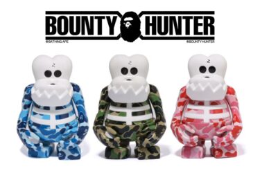 A BATHING APE × BOUNTY HUNTER SKULL KUN FIGURE 名作“スカルくん”がABC CAMOで2025年 8/1 & 8/2 発売 (ア ベイシング エイプ バウンティーハンター)