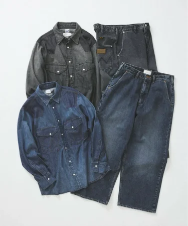 Wrangler × JOURNAL STANDARD 名作「27MW」から着想を得て仕立てた"デニムシャツ & FOLL デニム パンツ"が2025年 9月上旬 発売 (ラングラー ジャーナルスタンダード)