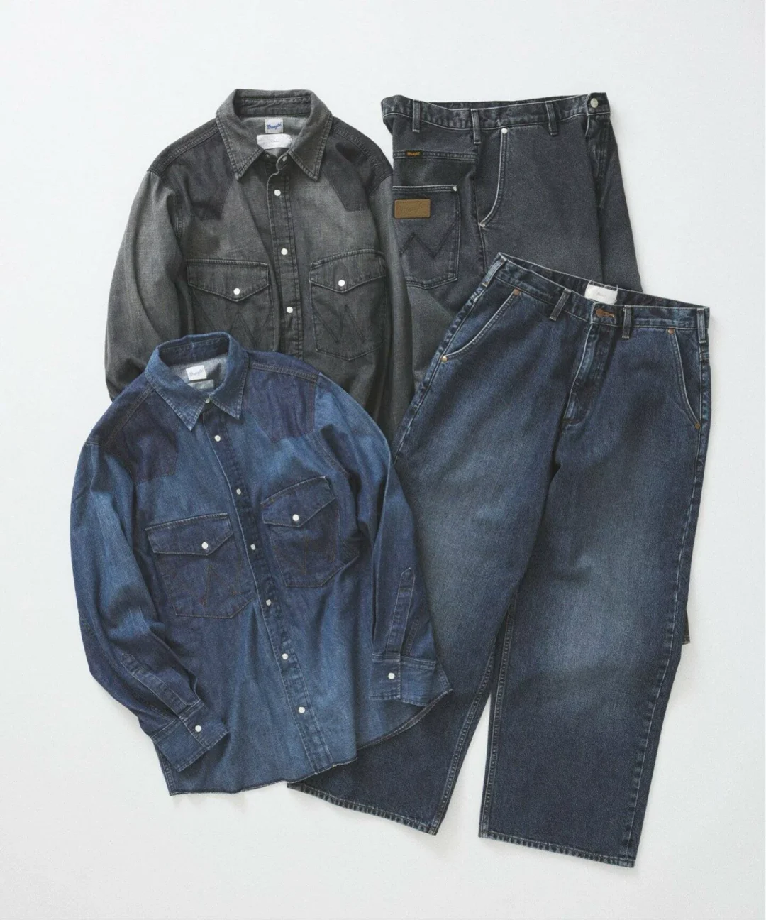 Wrangler × JOURNAL STANDARD 名作「27MW」から着想を得て仕立てた"デニムシャツ & FOLL デニム パンツ"が2025年 9月上旬 発売 (ラングラー ジャーナルスタンダード)