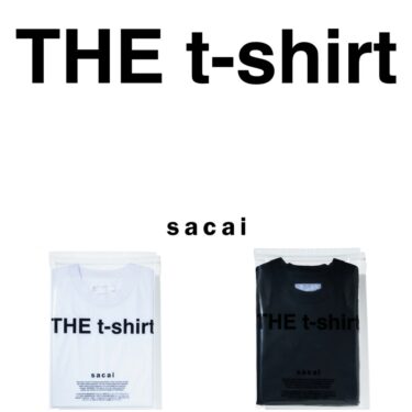 sacai 初の2枚PACK Tシャツ「THE t-shirt」が2025年 7/11 発売 (サカイ)
