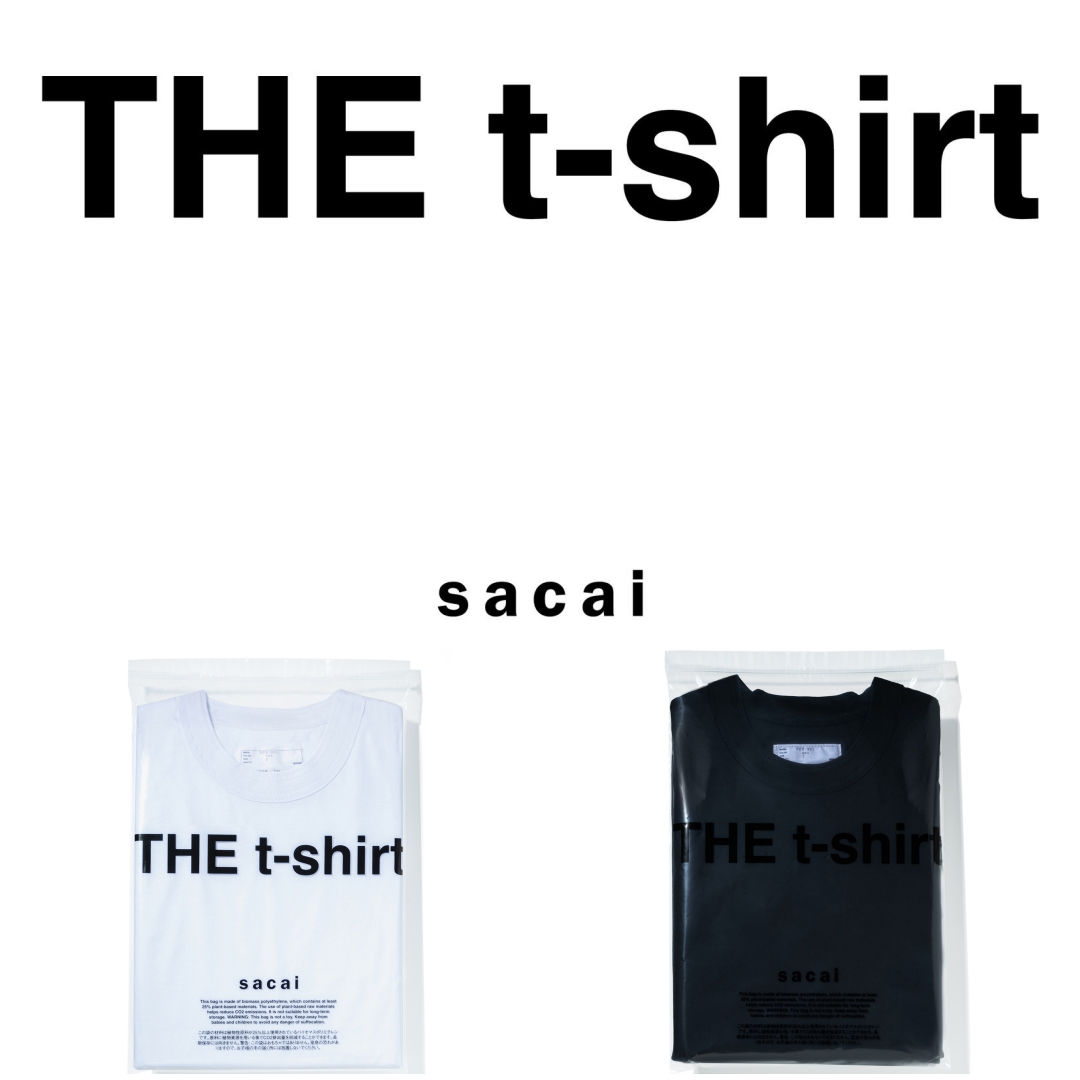 sacai 初の2枚PACK Tシャツ「THE t-shirt」が2025年 7/11 発売 (サカイ)