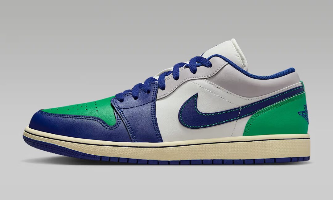 【2025年 8/1 発売】NIKE AIR JORDAN 1 LOW “Sail/Stadium Green” (ナイキ エア ジョーダン 1 ロー “セイル/スタジアムグリーン”) [553558-147]