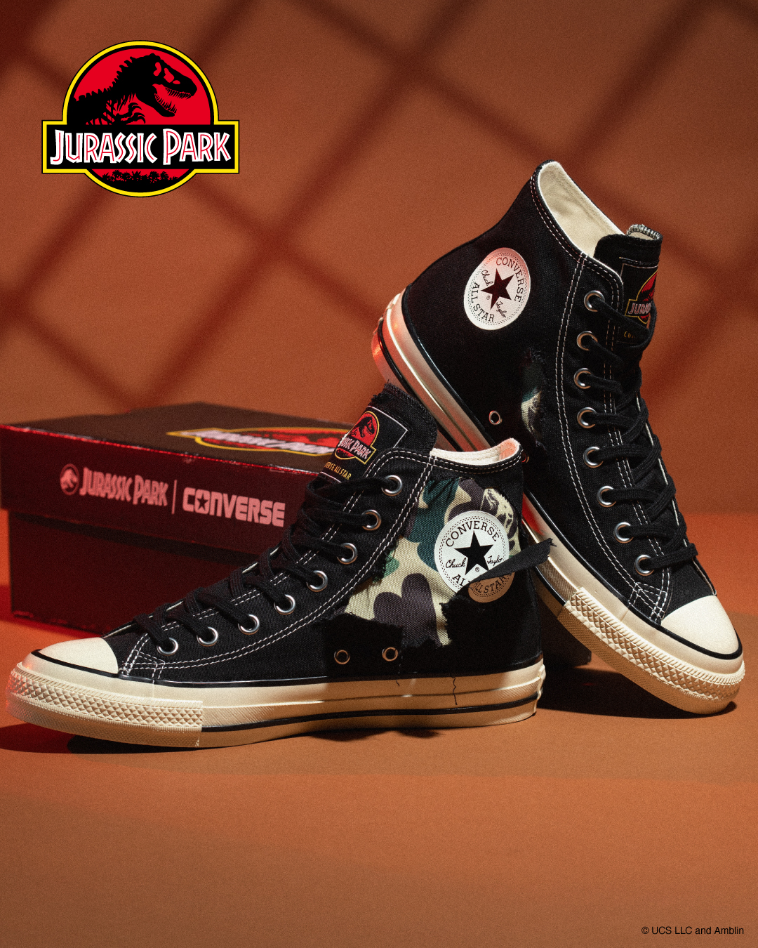 【2025年 8/8 発売】JURASSIC PARK × CONVERSE ALL STAR AGED OX/HI (ジュラシック・パーク コンバース オールスター エイジド)