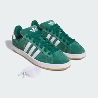 【2025年 7/10 発売】adidas Originals CAMPUS ADV “Collegiate Green/Cloud White/Gold Metallic” (アディダス オリジナルス キャンパス ADV “グリーン/ホワイト/ゴールド”) [JP6018]