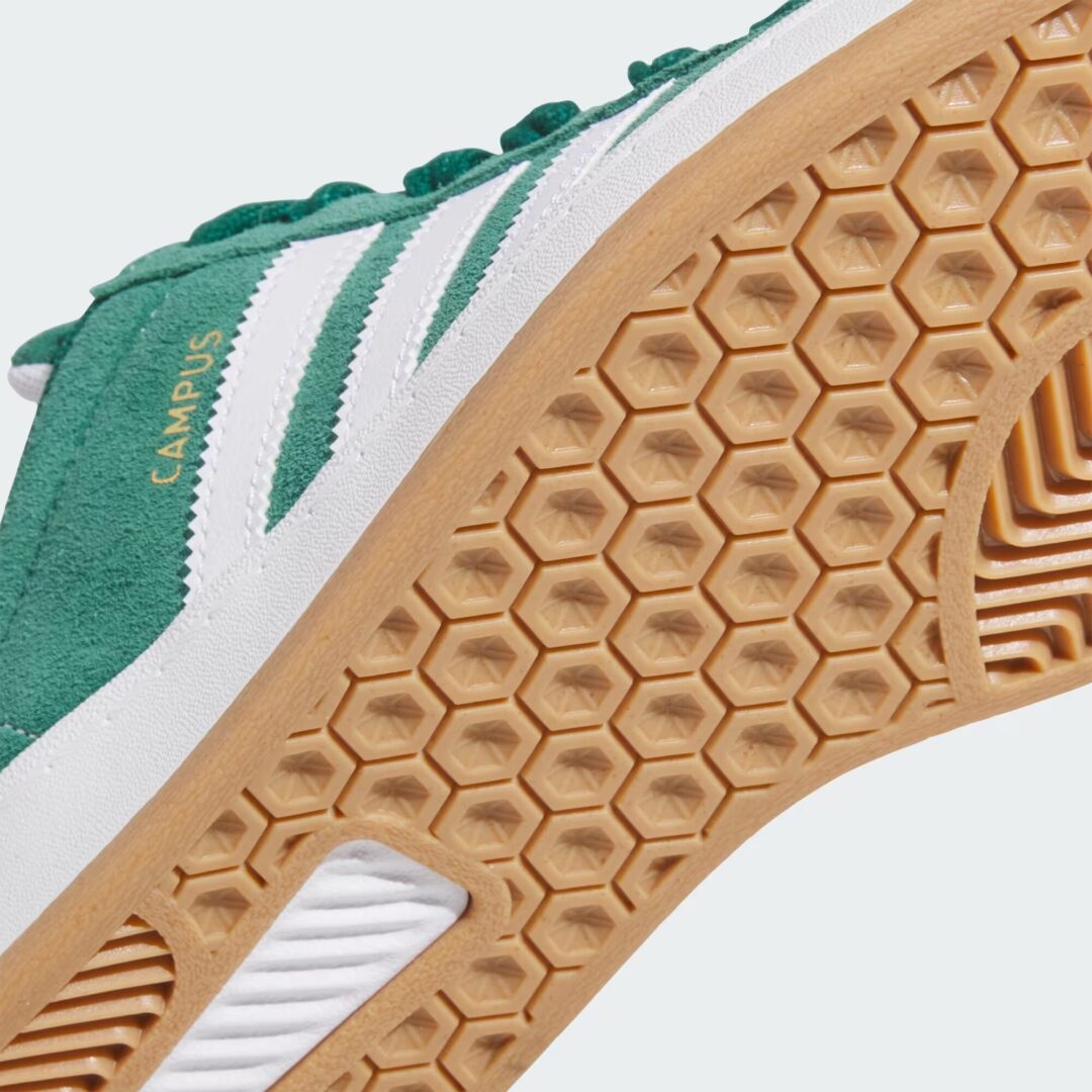 【2025年 7/10 発売】adidas Originals CAMPUS ADV “Collegiate Green/Cloud White/Gold Metallic” (アディダス オリジナルス キャンパス ADV “グリーン/ホワイト/ゴールド”) [JP6018]