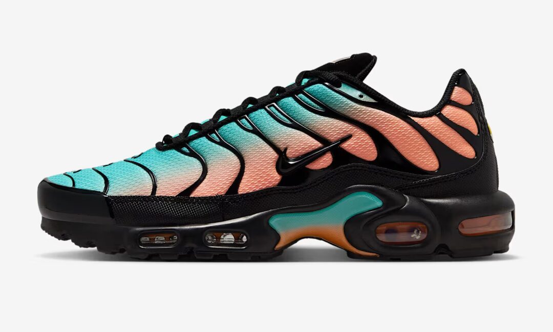 【2025年 7/28 発売】NIKE AIR MAX PLUS “Black/Aurora Green/Orange Pulse” (ナイキ エア マックス プラス “ブラック/オーロラグリーン/オレンジパルス”) [DM0032-022]
