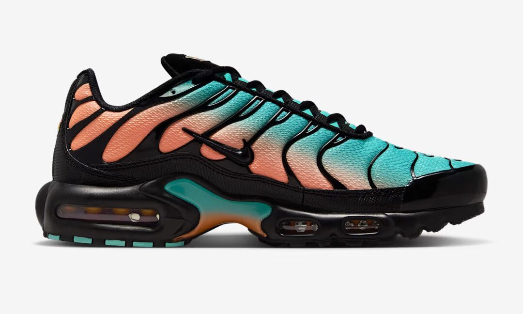 【2025年 7/28 発売】NIKE AIR MAX PLUS “Black/Aurora Green/Orange Pulse” (ナイキ エア マックス プラス “ブラック/オーロラグリーン/オレンジパルス”) [DM0032-022]