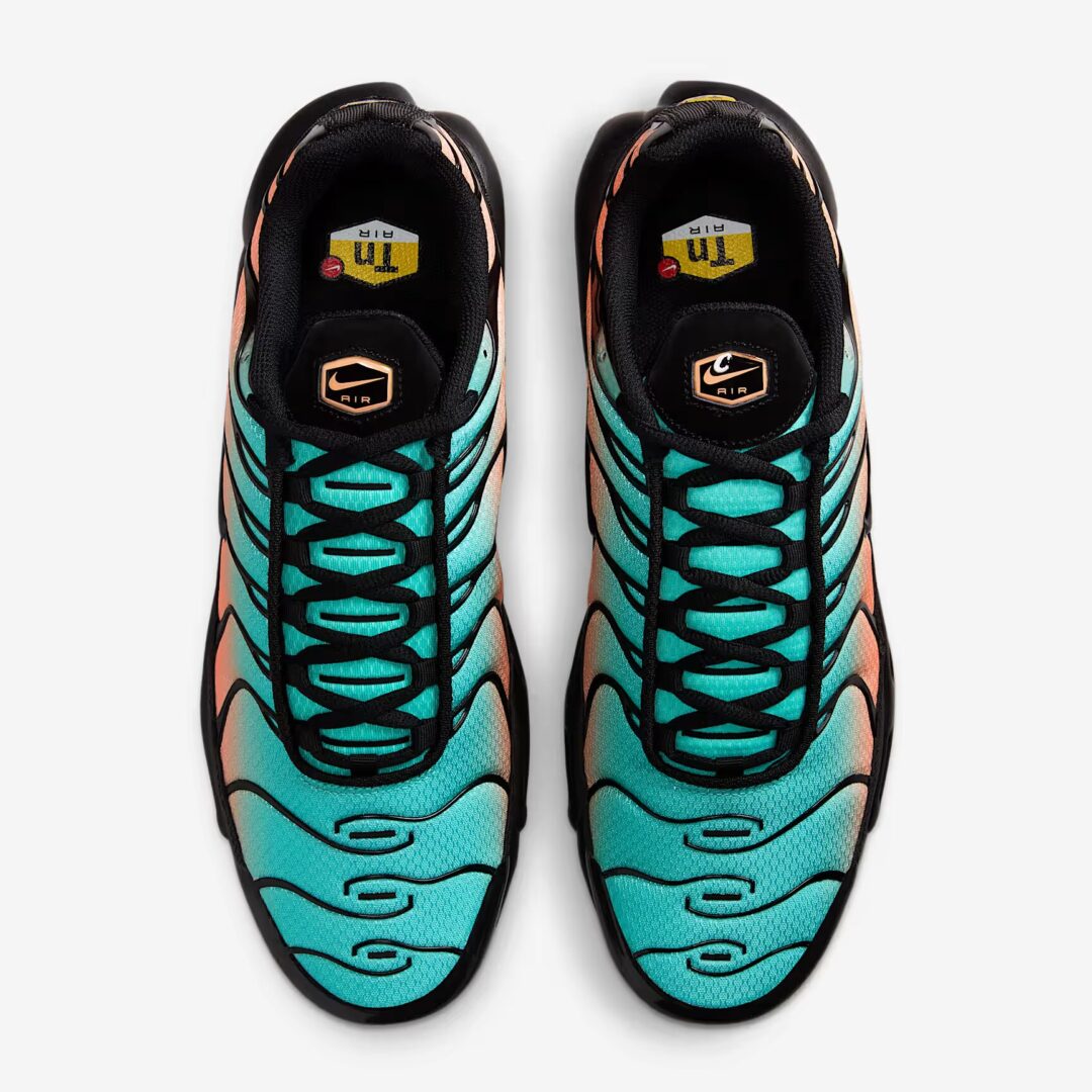 【2025年 7/28 発売】NIKE AIR MAX PLUS “Black/Aurora Green/Orange Pulse” (ナイキ エア マックス プラス “ブラック/オーロラグリーン/オレンジパルス”) [DM0032-022]