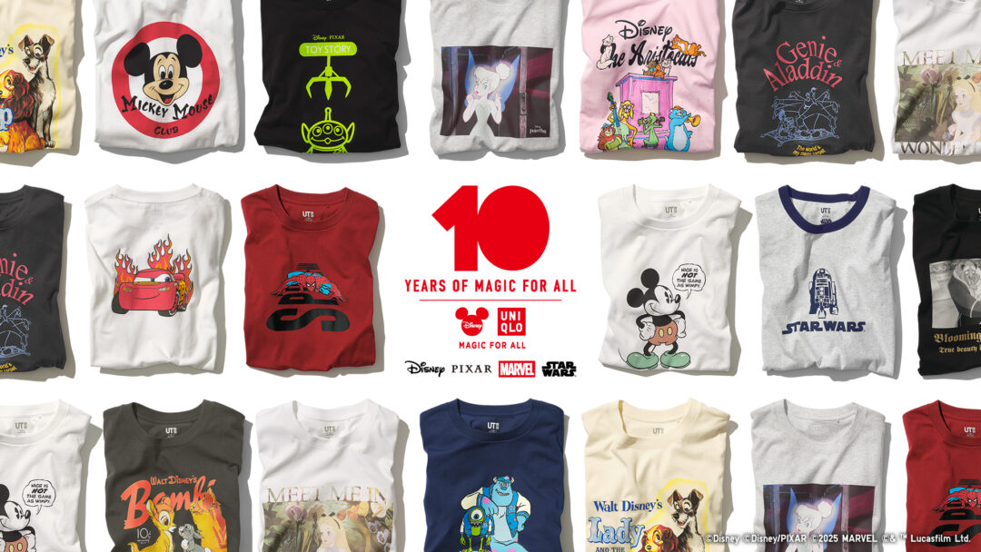 ユニクロとディズニーが贈る「MAGIC FOR ALL」10周年　ミッキーマウスのぬいぐるみやアーカイブコレクションを2025年 8/4 発売 (UNIQLO UT Disney マジック フォー オール)