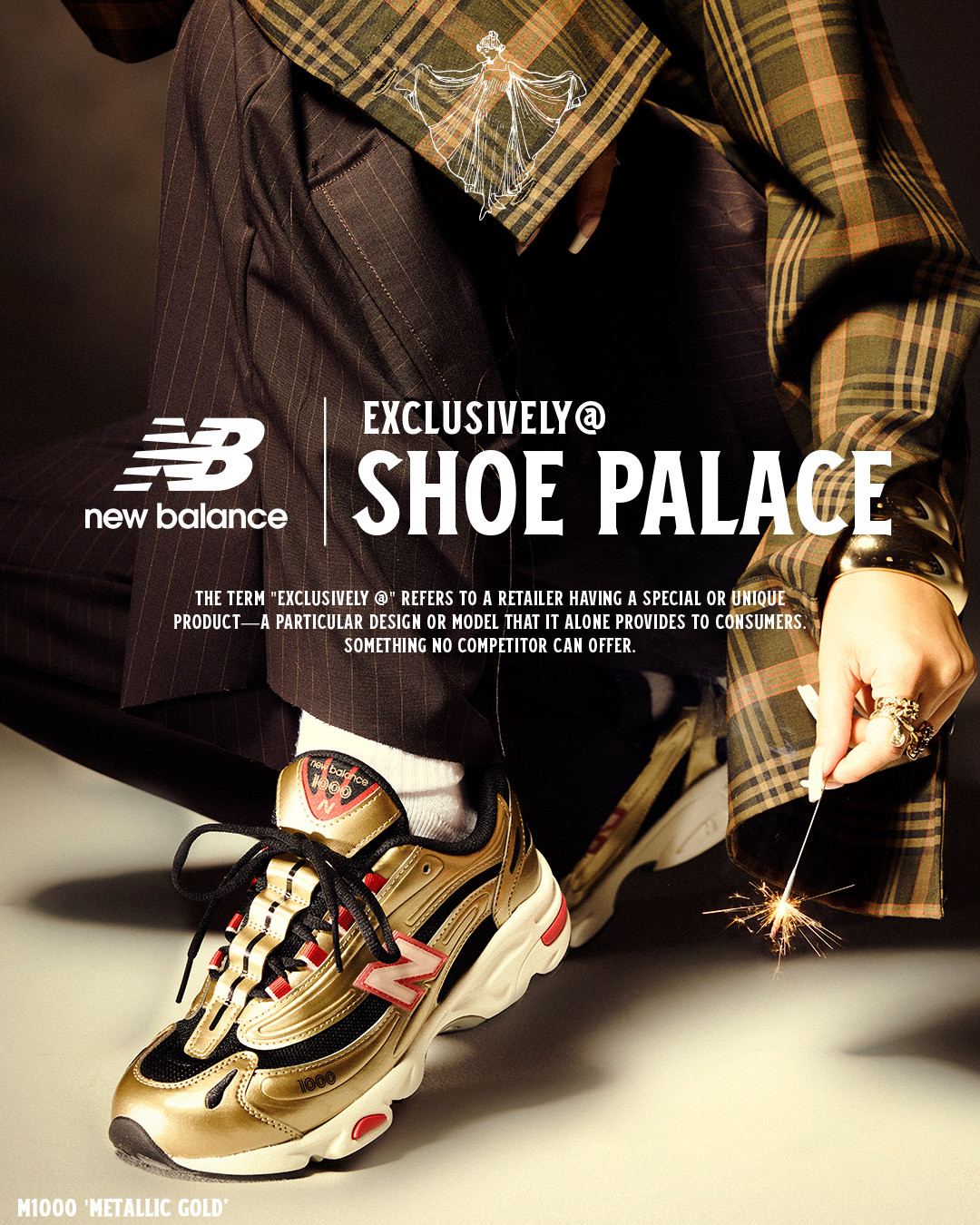 【2025年 7/17 発売】Shoe Palace x New Balance M1000 ‘Metallic Gold" (シューパレス ニューバランス)