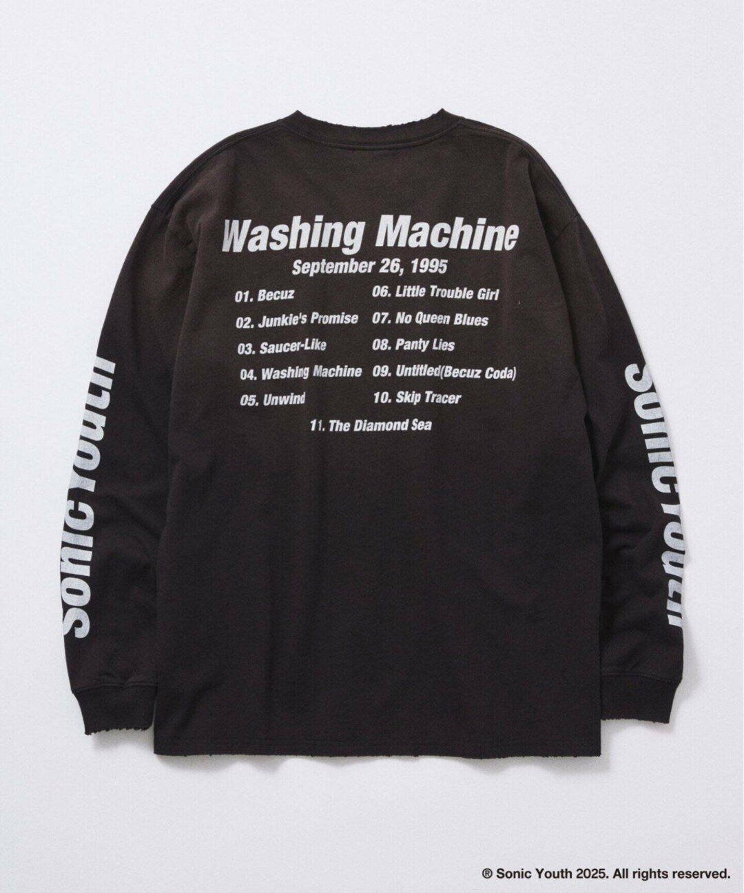 JOURNAL STANDARD × SONIC YOUTH 別注 プリント ロング Tシャツが2025年 8月下旬 発売 (ジャーナルスタンダード ソニック・ユース)