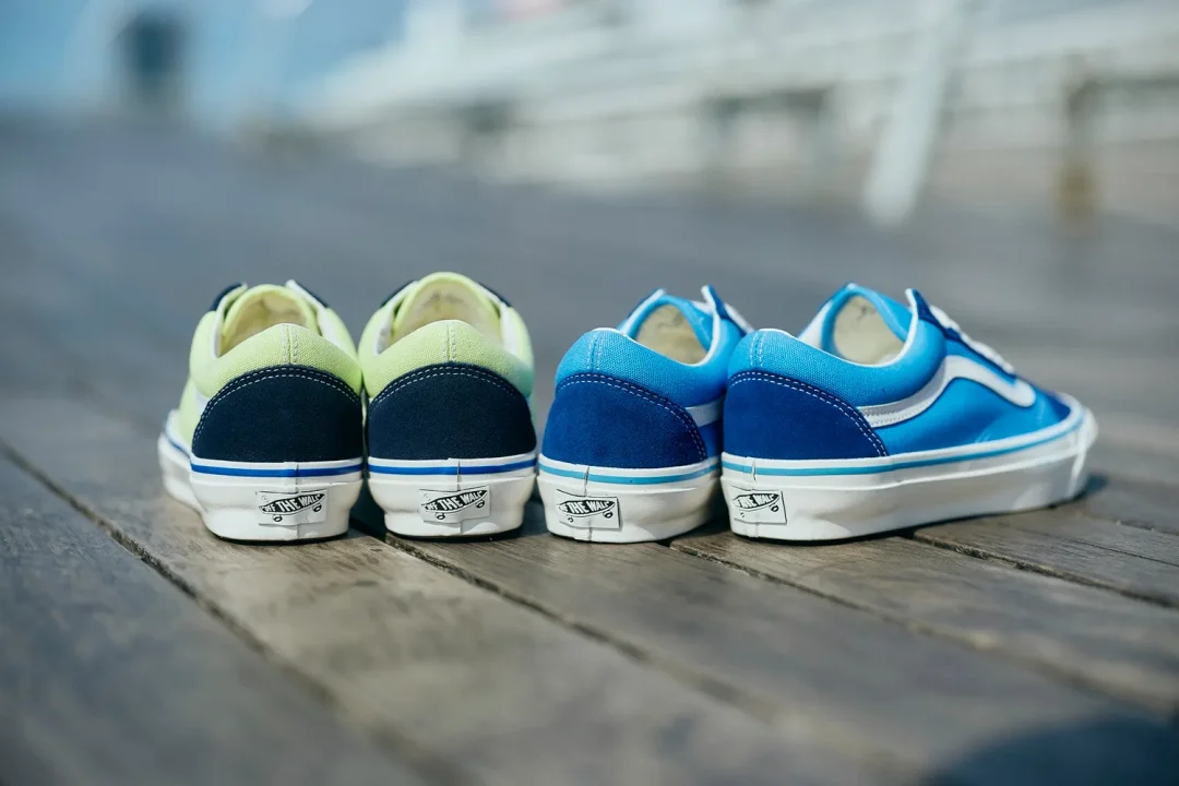 【2025年 7/8 発売】VANS PREMIUM OLD SKOOL “90s Navy/90s Lime” (バンズ プレミアム オールドスクール) [VN000D9J0QY/VN000D9JEZR]