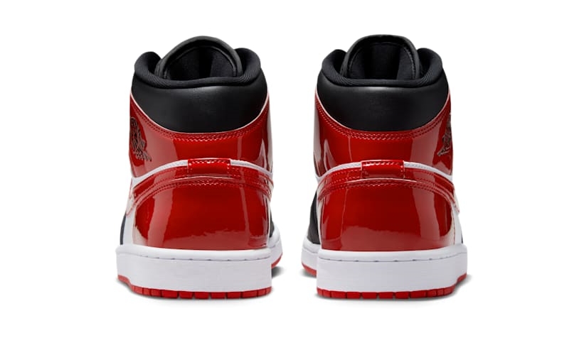 【2025年 発売予定】NIKE AIR JORDAN 1 MID “Black/Patent Varsity Red” (ナイキ エア ジョーダン 1 ミッド “ブラック/パテント バーシティレッド”) [HV4091-006]