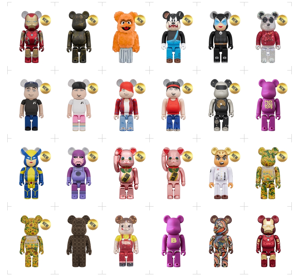 バナナマン、MARVEL INFINITY SAGA、Van Gogh Museum など、受注生産/限定販売ベアブリック 2025年8月度 (BE@RBRICK)