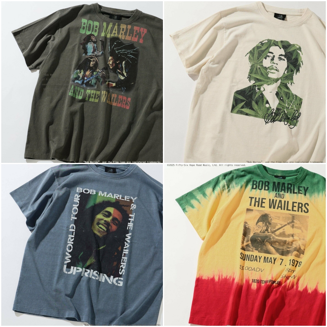 JOURNAL STANDARD relume × BOB MARLEY 別注 フェードプリントTシャツが2025年 8月初旬 発売 (ジャーナルスタンダード ボブ・マーリー)