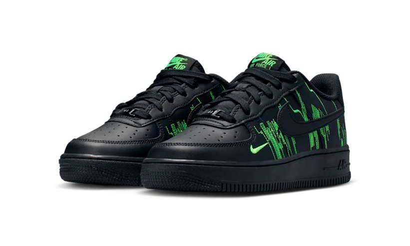 【2025年 秋 発売予定】NIKE GS AIR FORCE 1 LOW “Matrix/Black/Green Strike” (ナイキ エア フォース 1 ロー “マトリックス/ブラック/グリーン”) [HV4763-001]
