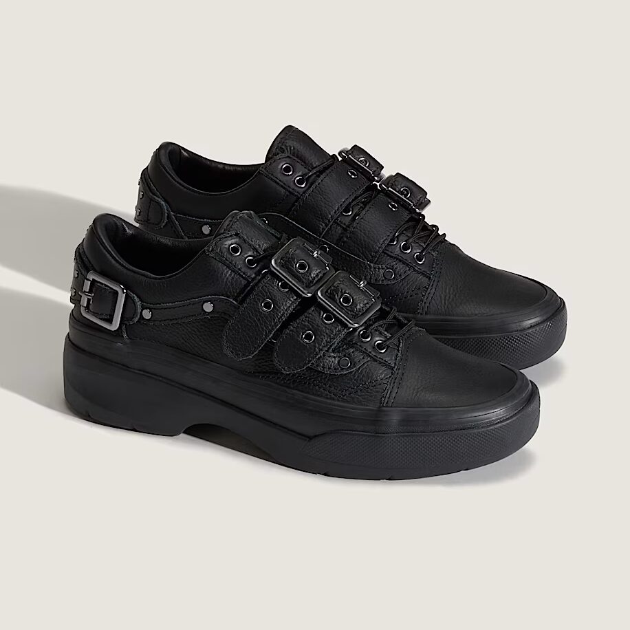 【2025年 9/11 発売】「Efron Danzig」シグネチャーモデル VANS PREMIUM OLD SKOOL BUCKLE (エフロン・ダンジグ バンズ プレミアム オールドスクール バックル) [VN000EEDBLK]