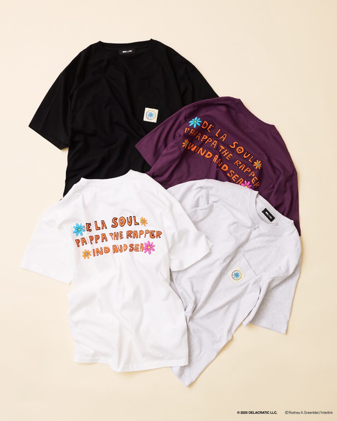 WIND AND SEA × De La Soul x パラッパラッパー コラボアイテムが2025年 7/12 発売 (ウィンダンシー PARAPPA THE RAPPER デ・ラ・ソウル)