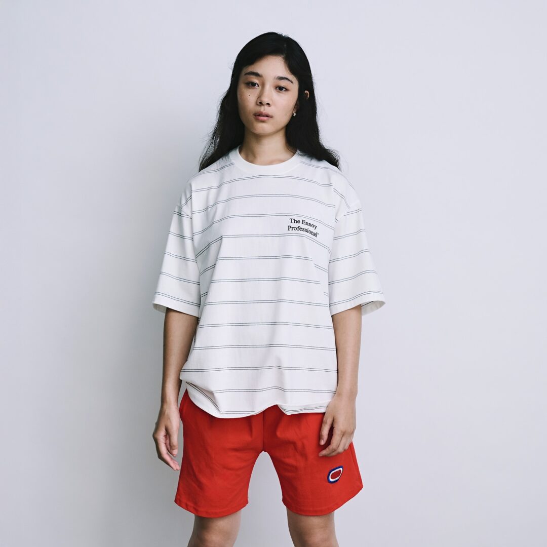 トップス ENNOY Panel Border S/S T-Shirt White L ennoy PANEL BORDER S/S T-SHIRT (WHITE) L - メルカリ