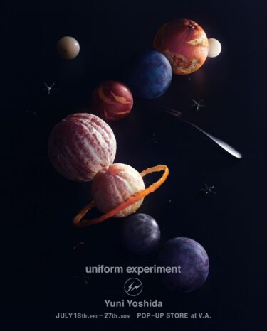 "uniform experiment x Yuni Yoshida" POP-UP STORE at V.A.が2025年 7/18~7/27 開催 (ユニフォーム・エクスペリメント 吉田ユニ 藤原ヒロシ ポップアップ)