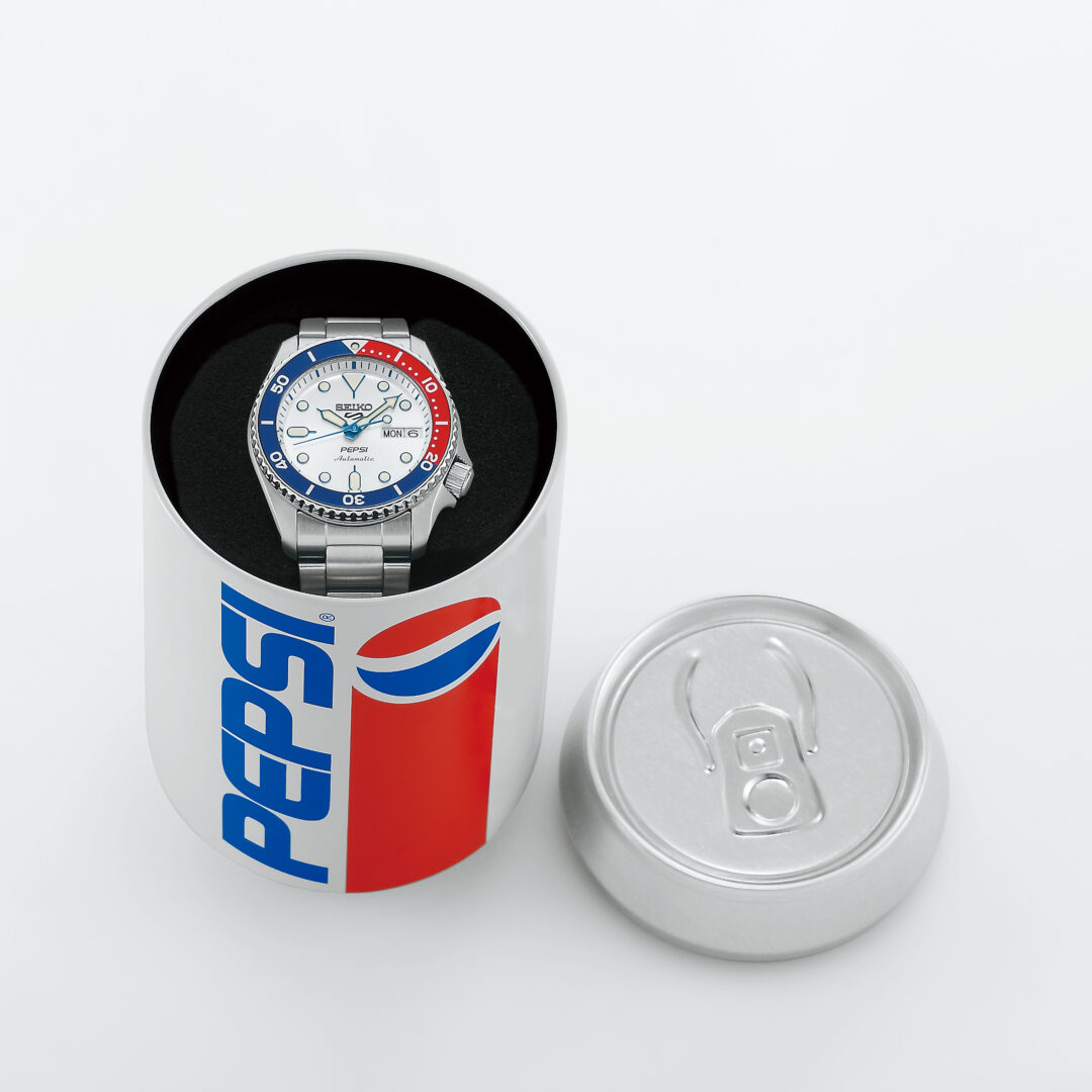 ペプシ × セイコー 5スポーツ コラボレーション限定モデルが2025年 9/5 発売 (Pepsi SEIKO Sports5)